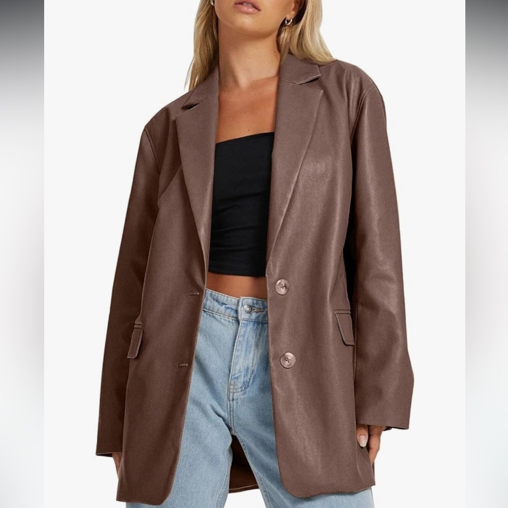 Leather Blazer